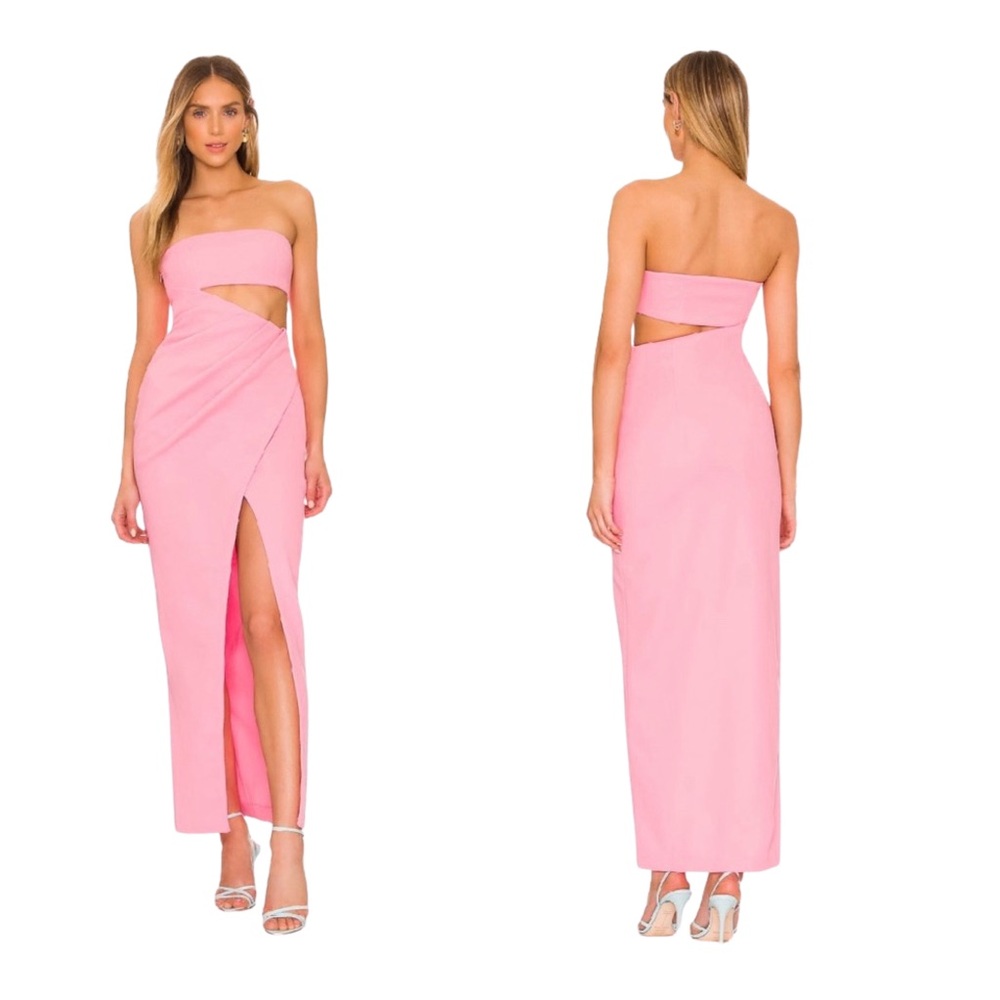 MISHA “Rowena” gown Blossom Pink 2